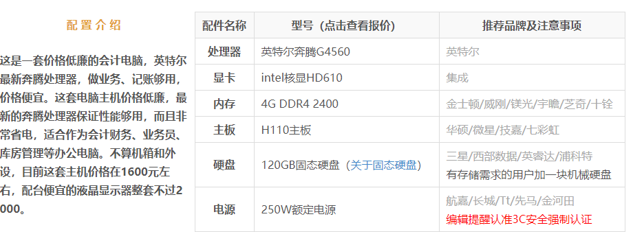 電腦配置 電腦配置