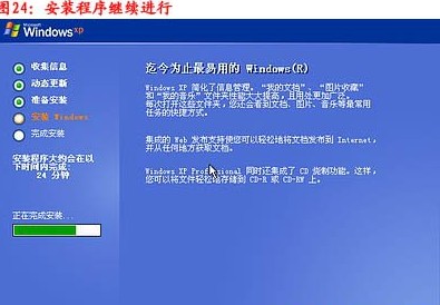 重裝系統步驟25：點擊完后就繼續等待安裝完成