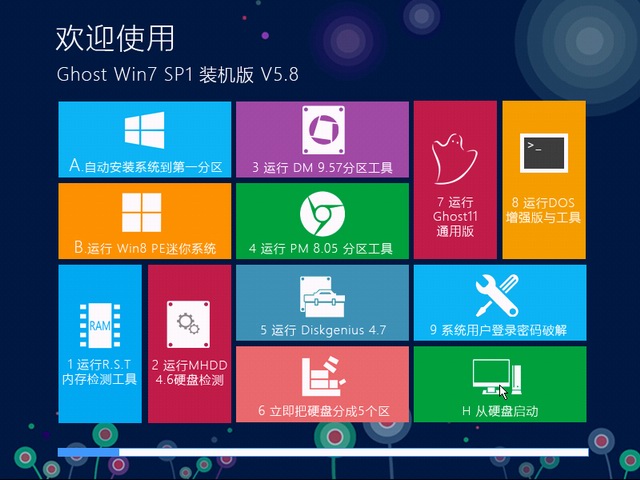 【Win7裝機精品】Ghost Win7 SP1 裝機版 V5.8