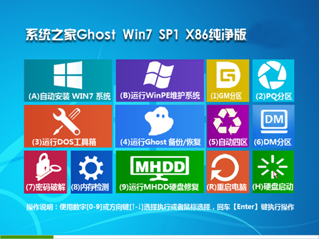 硬盤安裝系統之家 GHOST WIN7 SP1 X86 經典純凈版 V15.12 教程_win7 32位純凈版